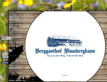Tablet Screenshot of blomberghaus.de